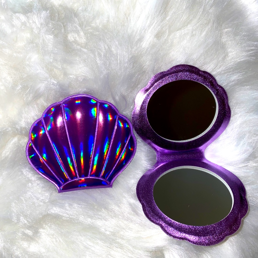 Purple Mermaid Pocket Mirror